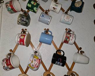 Various collectible mugs back to 1940s