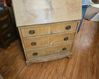 Mid century secretary desk with drawers
