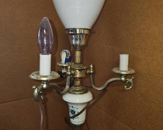 Porcelain Accented Floor Lamp