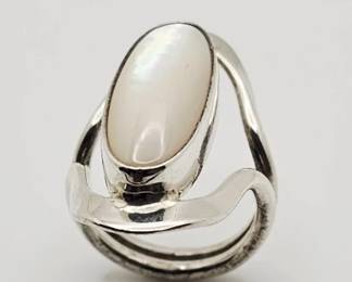 Dominique Designs Sterling Silver MOP Ring