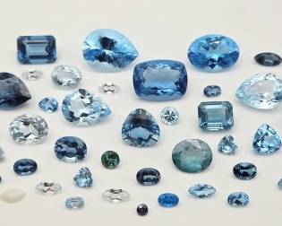 Assorted Loose Blue  Gemstones