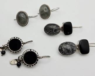 Sterling Silver Gemstone Earrings