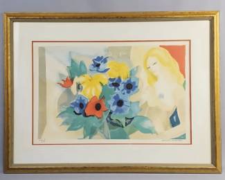 Georges Lambert La Fleur Signed Lithograph