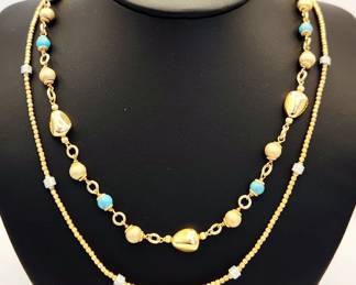 925 JCM Vermeil & CZ & Vermeil Turquoise