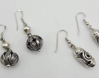 Vintage Sterling Silver Earrings