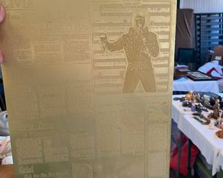 Nashville Banner, announcing the death of Elvis print plate.