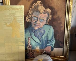 Vintage folk art painting.