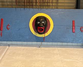 1930s penny toss carnival game. Handmade.