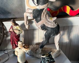 Vintage chalk figures