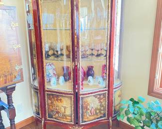 European china hutch, we have a matching pair, excellent condition