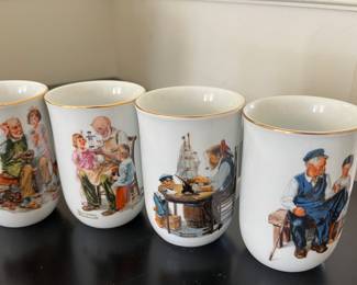 Norman Rockwell mugs