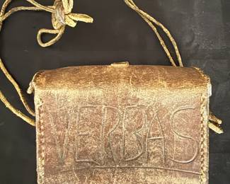 vintage leather;  possibly a binocular case