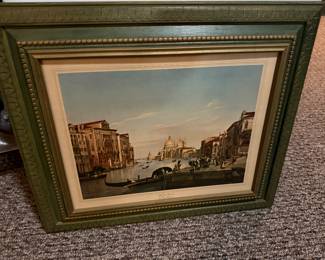Antique Grand Canal framed print