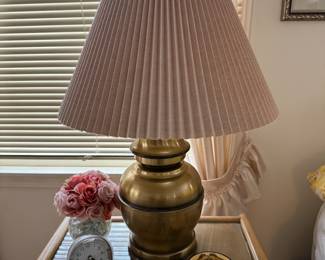 Brass table lamp