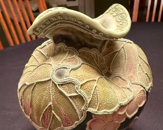 vintage textured vase