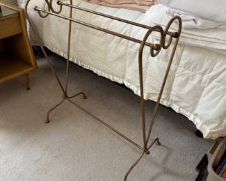 Vintage metal quilt rack