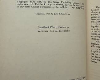 Gregg Shorthand Dictionary Anniversary Edition