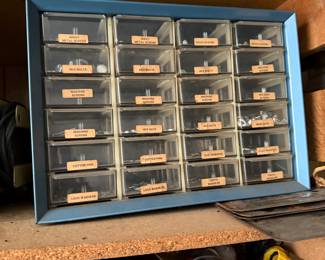 Vintage Akro-Mils 24 Drawer Metal organizer