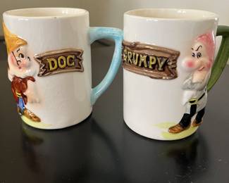 vintage Disney mugs