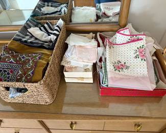 vintage hankies and scarves