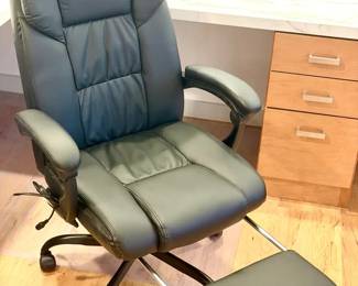 Vinsetto High Back Massage Office Chair with 6 Vibration Points, PU Leather Reclining Computer Chair