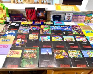 Huge Lot Of Nintendo Video Game Manuals & More