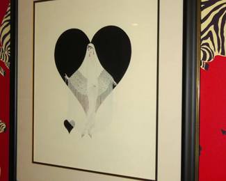 Erte "Fringe Gown" print