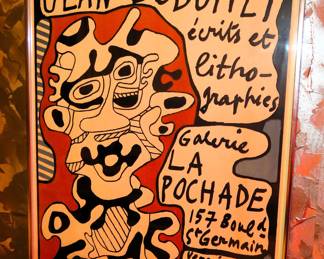 Jean Dubuffet signed exhibition poster