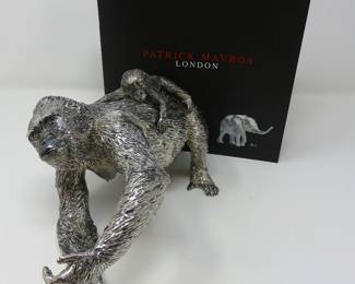 Patrick Mavros Sterling Gorilla & Baby