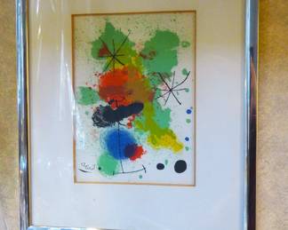 Joan Miro "Composition with Stars" print