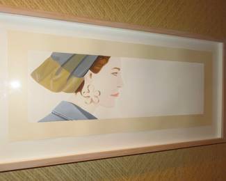 Alex Katz "Ursula" 20/100 woodblock print
