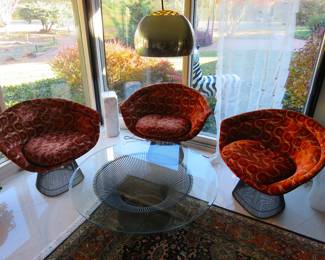 Warren Platner for Knoll lounge chairs