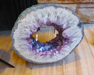 10x11x4 Amethyst geode ring