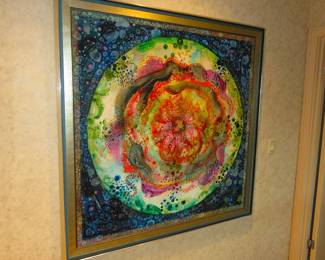 Robert Burkert "Rose" oil on board