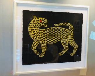 Victor Vasarely "Leopard" cast paper sculpture