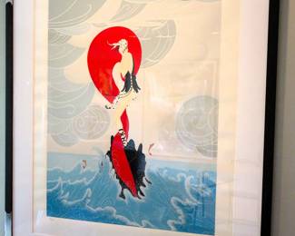 Erte "Stranded" signed lithograph 62/300