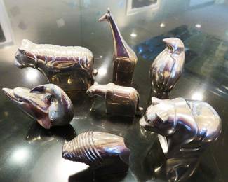 Gunnar Cyren silverplate animals for Dansk