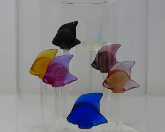 Lalique school of angelfish