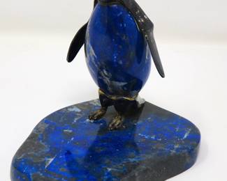 Lapus Lazuli & sterling penguin