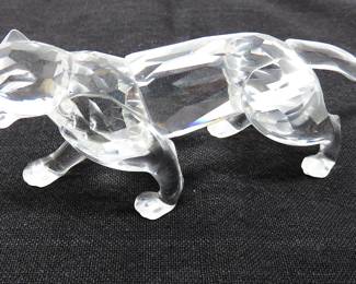 Swarovski crystal leopard