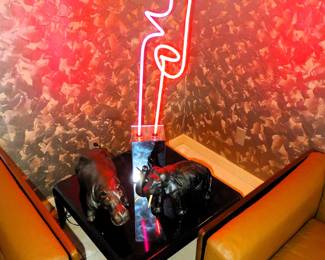 Tabletop neon sculpture