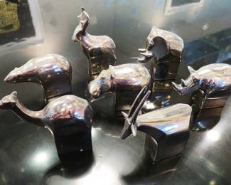 Gunnar Cyren silverplate animals for Dansk