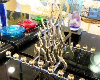 Flame menorah 