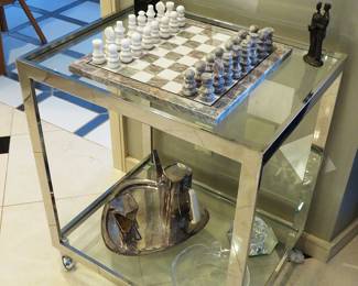 Mid-century bar cart