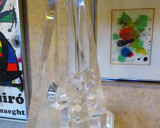 Hivo Van Teal acrylic pyramid sculpture