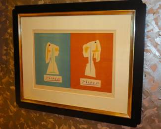 Picasso "Portrait of Sylvette" signed Verve cover 