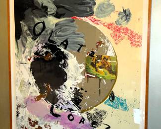 Julian Schnabel "Olatz Lopez" signed screen print