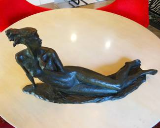 Tom Corbin bronze "Reclining Nude"
