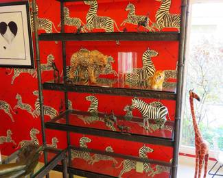 Tom Corbin custom bronze safari etagere
