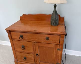 antique washstand/dry sink